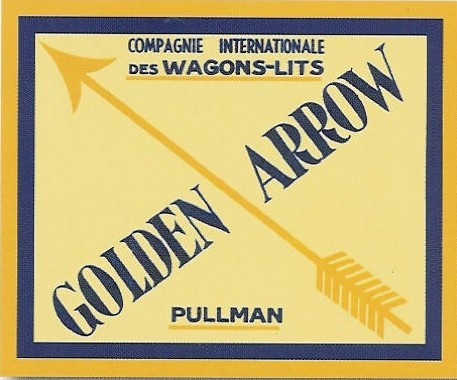 Etiquette bagage golden arrow