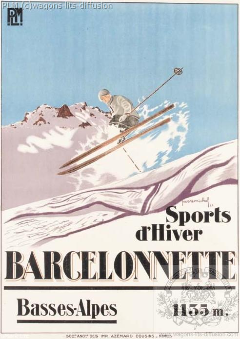 PLM barcelonette ski ( Ref N° 114