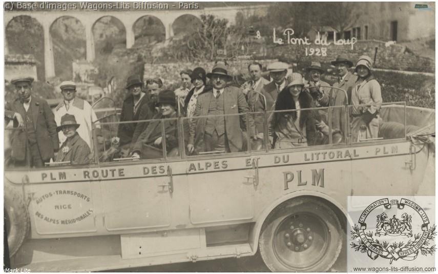 Plm cp autocars le pont du loup 1928