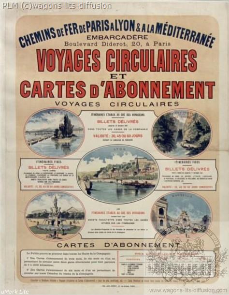 PLM Voyages circulaires (Ref N° 869