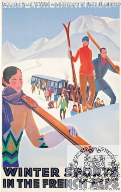 PLM. WINTER SPORTS IN FRENCH ALPS  (ref N° 222)