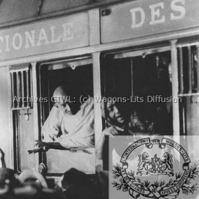 WL - Mahatma Gandhi, Marseille train bleu 1931