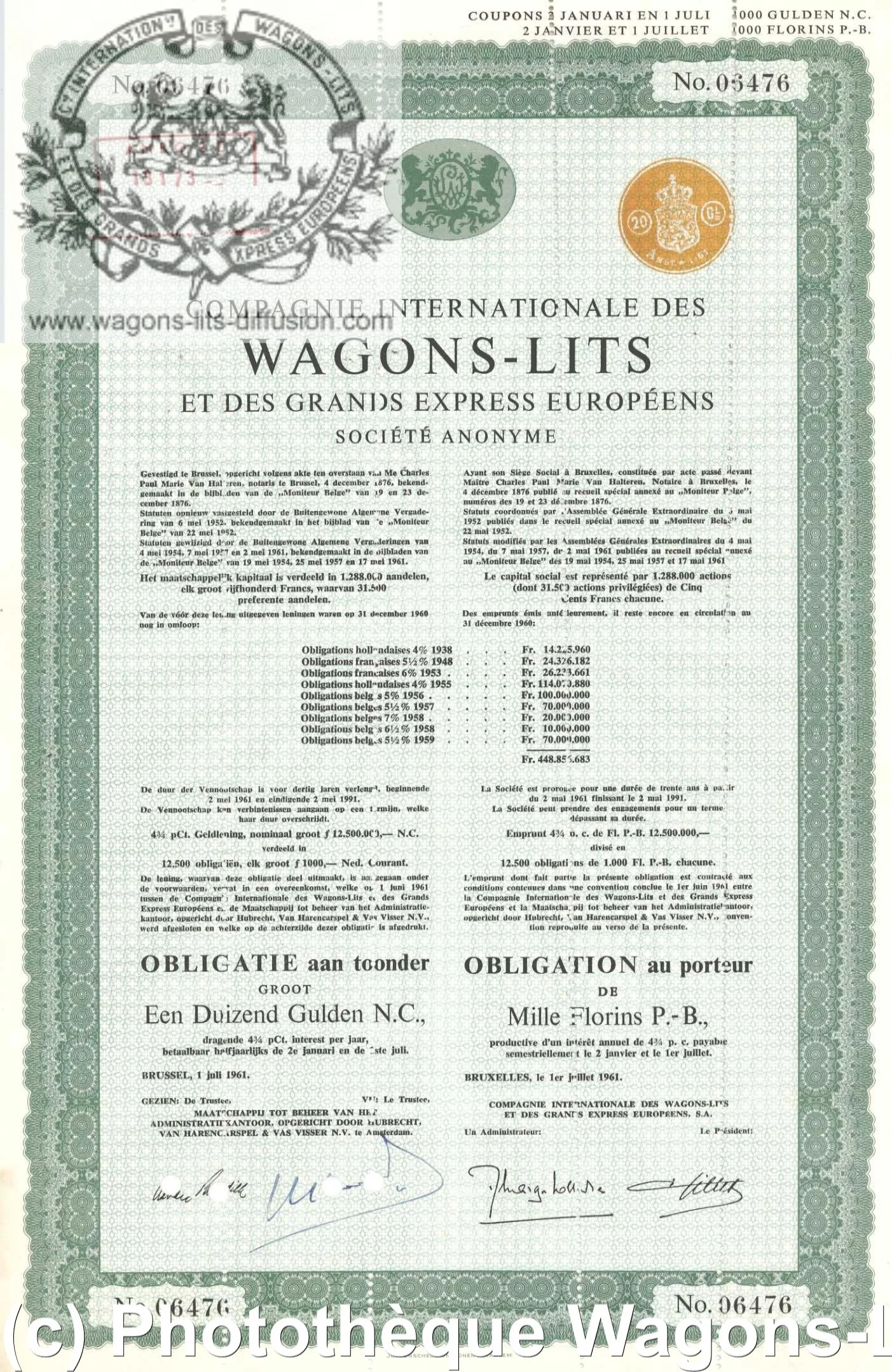 Wl action coupon 1961