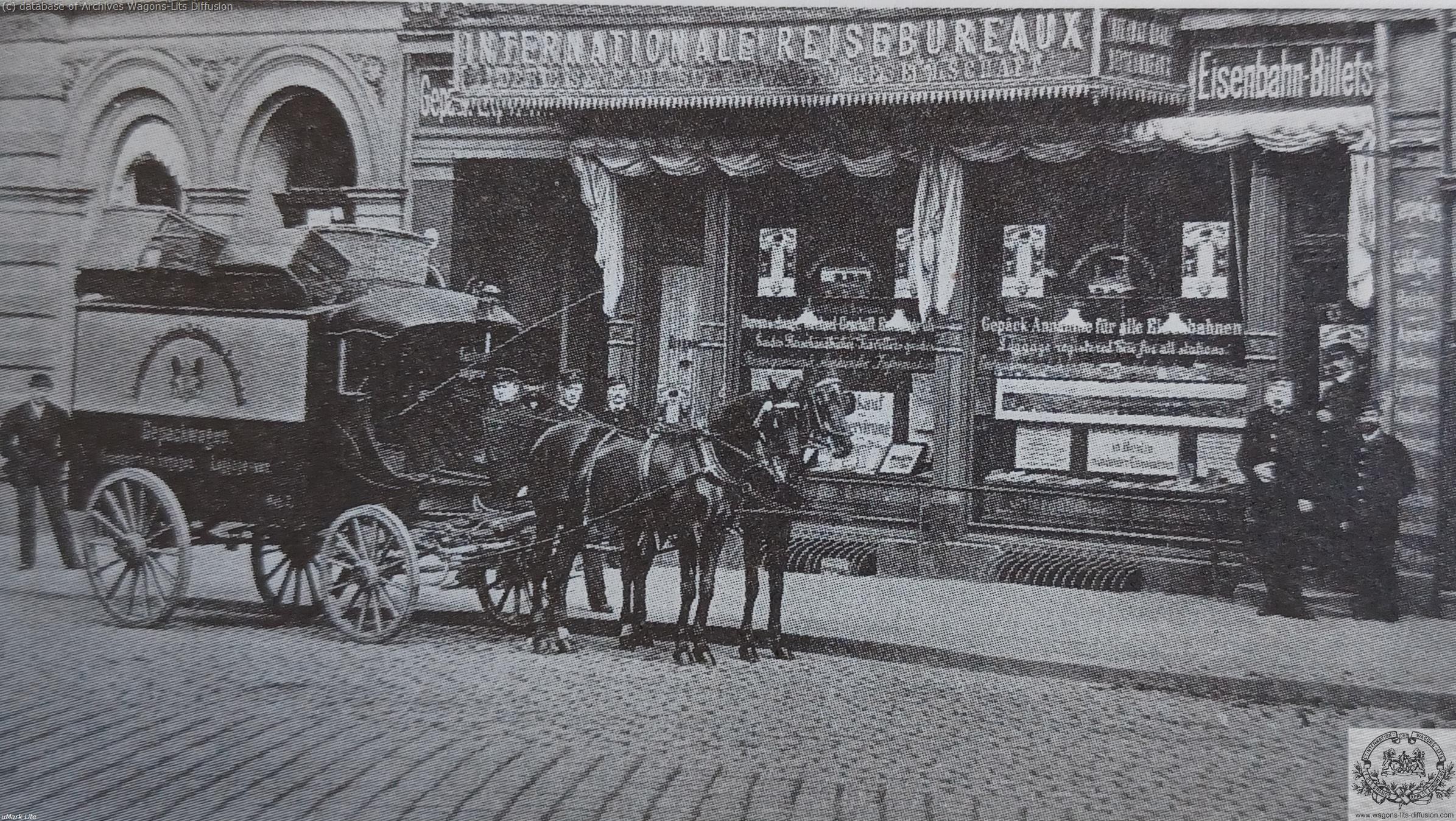 Wl agence de voyage berlin vers 1900