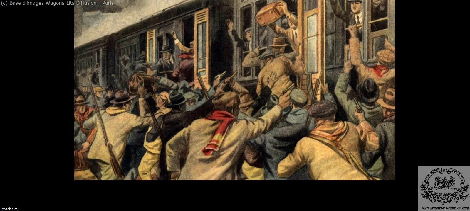 Wl attaque des passagers de l orient express presse populaire 1930