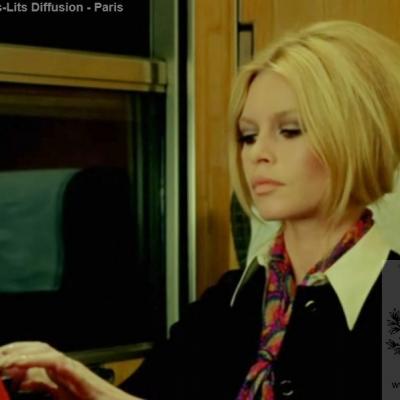 Wl brigitte bardot a bord du train bleu