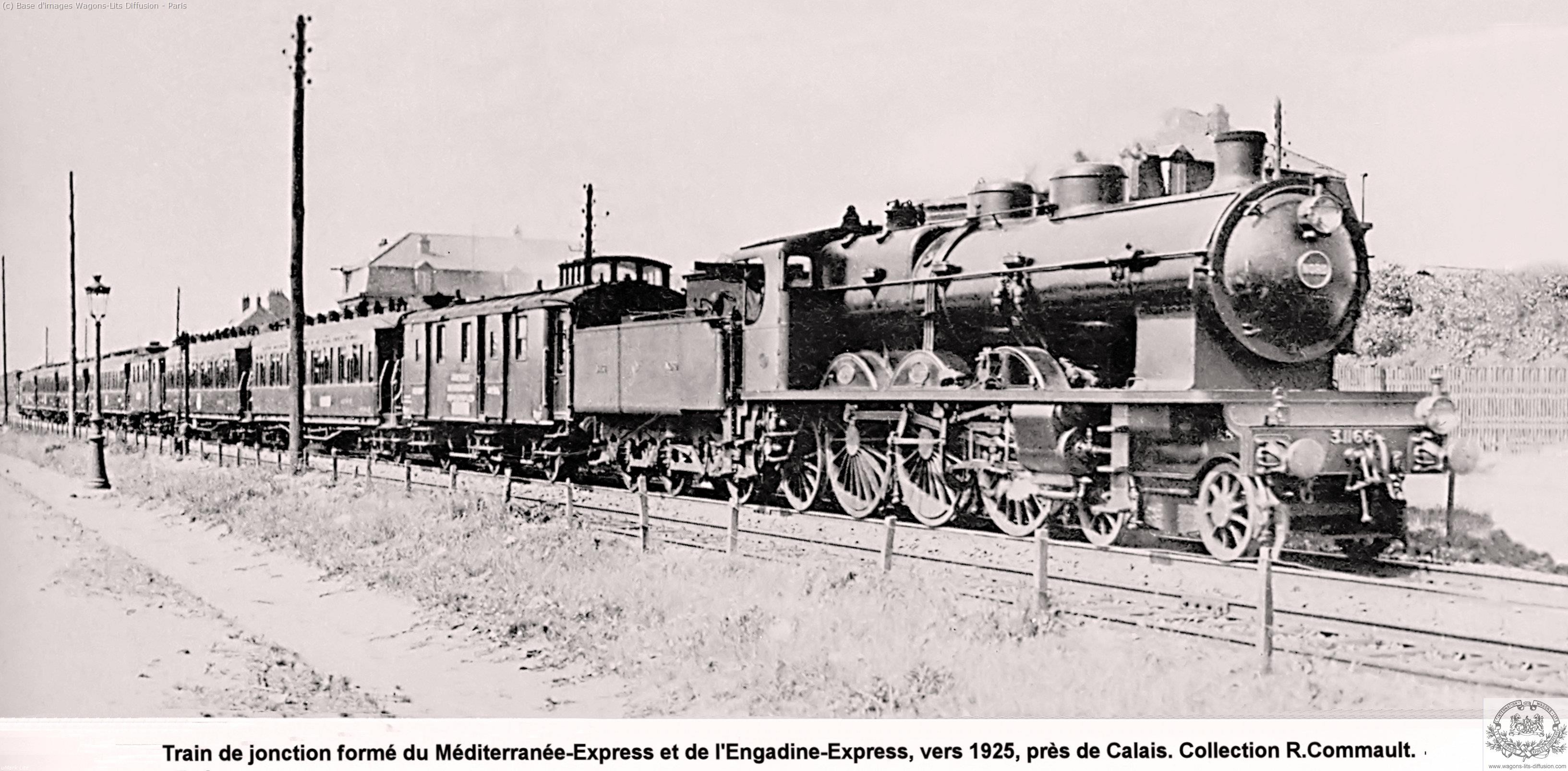 Wl calais mediterranee express sur le nord teck 1925