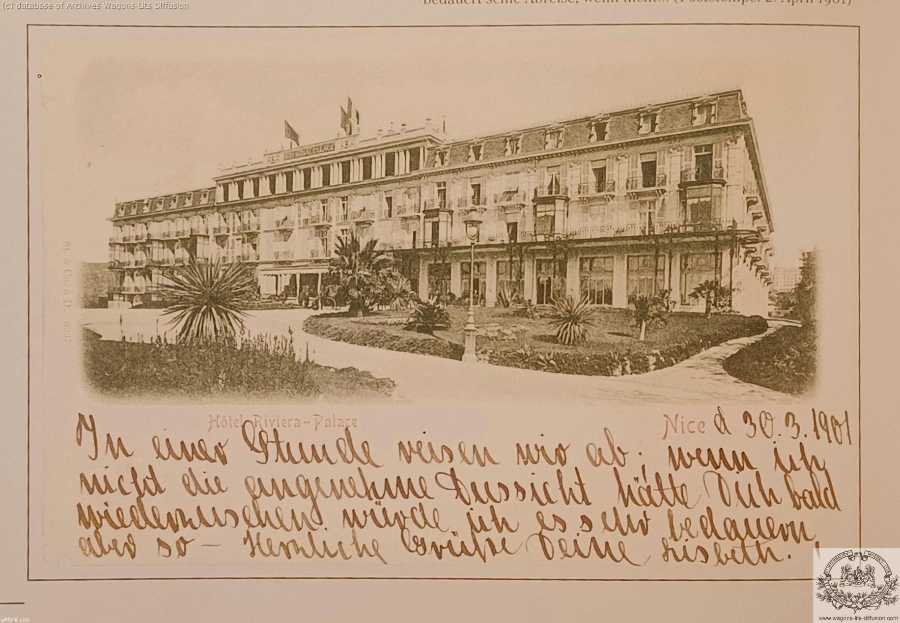 Wl cp riviera palace hotel nice 1901