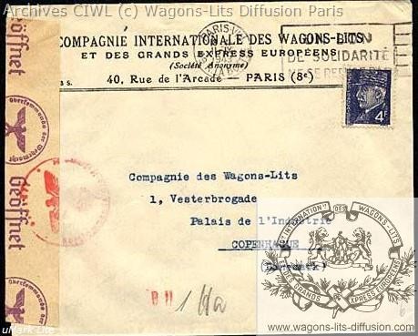 Wl enveloppe courrier 1941