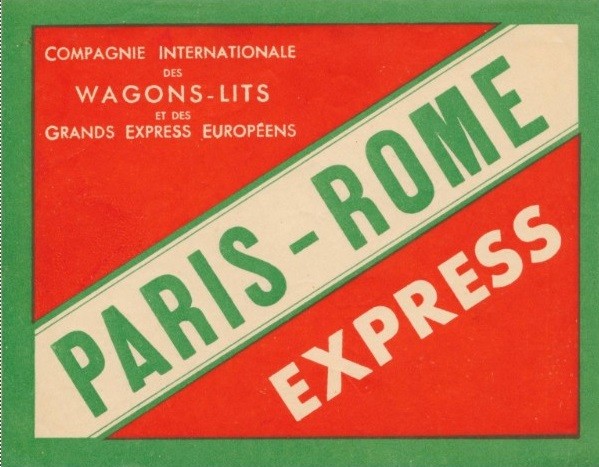 Wl etiquette bagages rome express