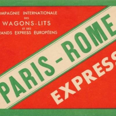Wl etiquette bagages rome express