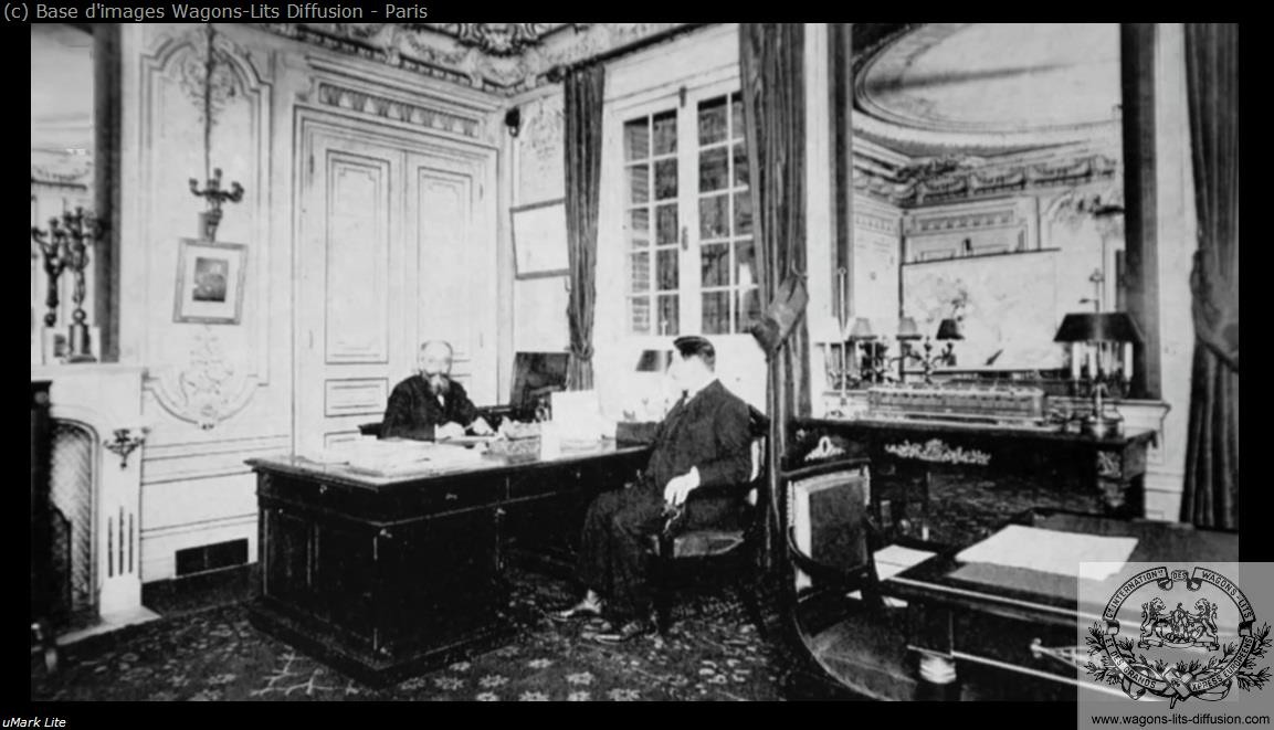 Wl georges nagelmackers a son bureau bd haussmann vers 1900