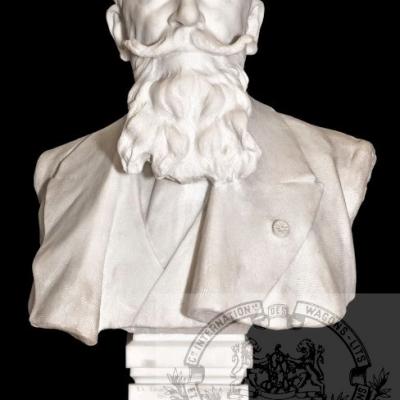 Wl georges nagelmackers buste en marbre blanc 1914