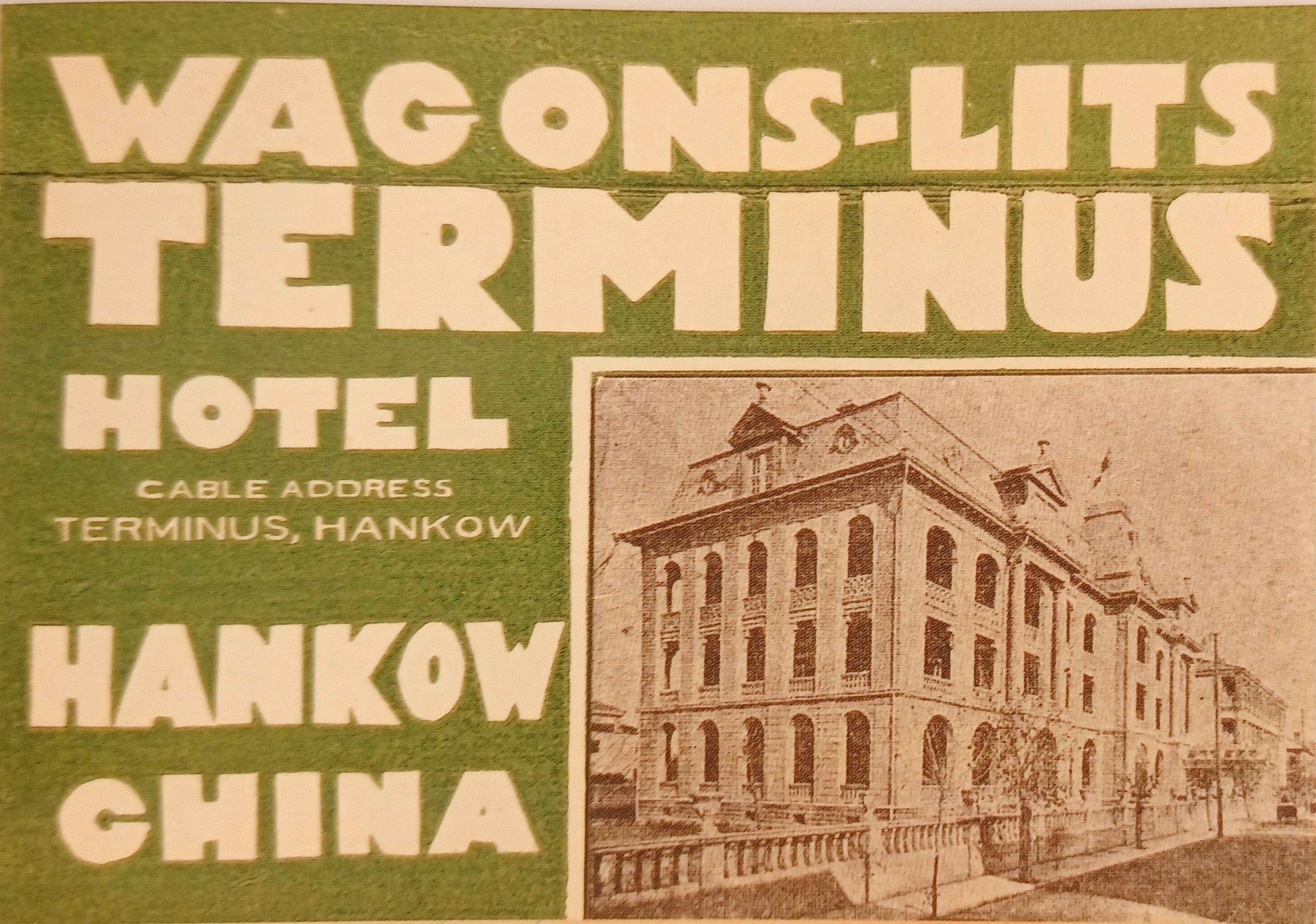 Wl hotel hankow etiquette chine vers 1922