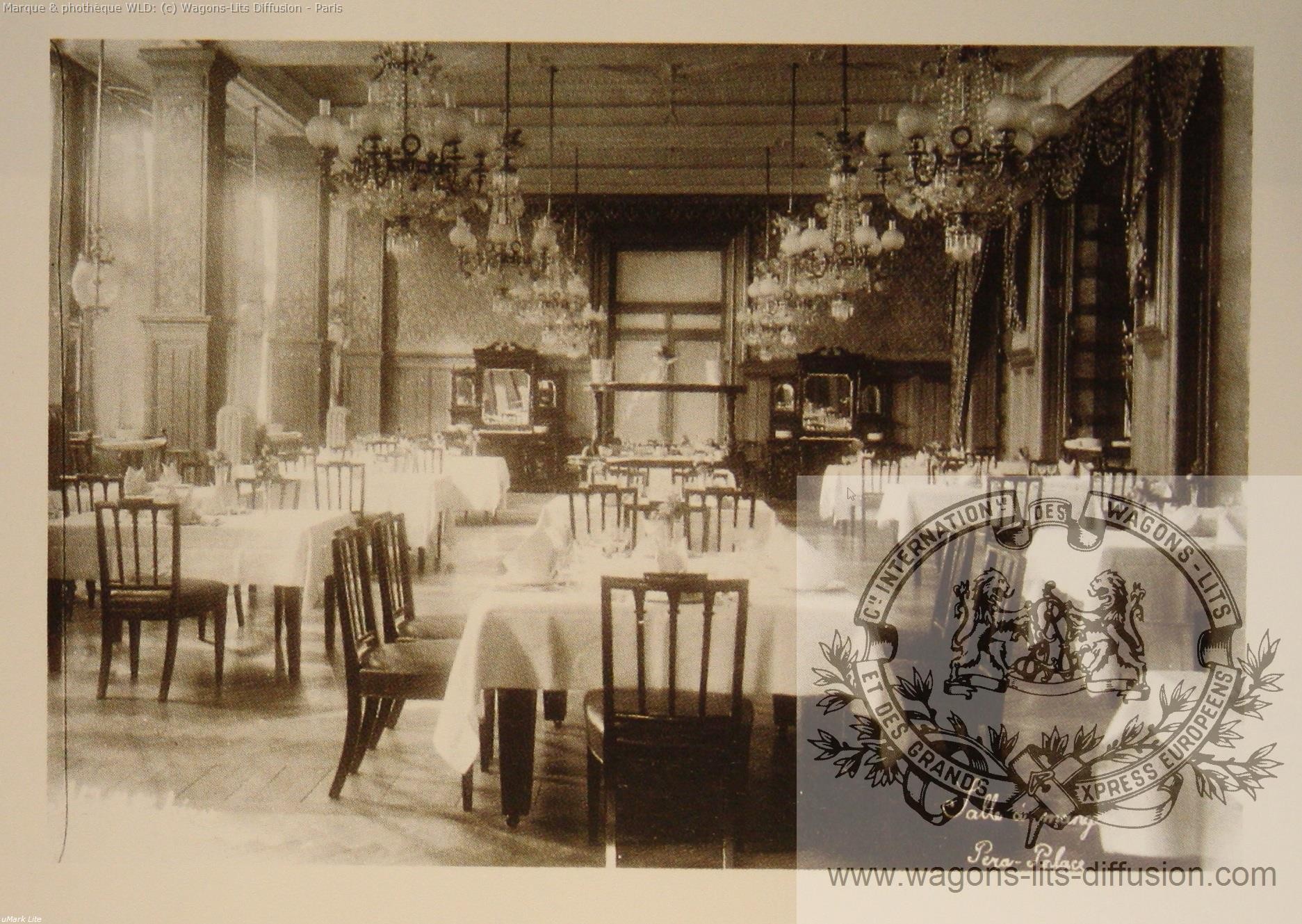 Wl hotel pera palace istanbul la salle a manger en 1900