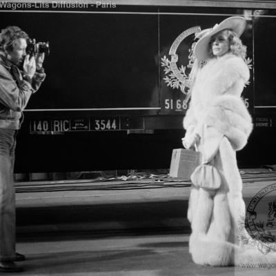 Wl lauren bacall tournage film kubrick a christie 1974