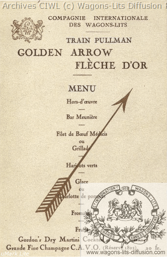 Wl menu golden arrow