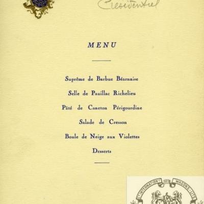Wl menu obseque roi georges 5 1929
