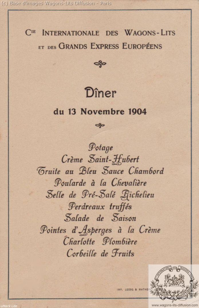 Wl menu pour roi et reine du portugal 1904