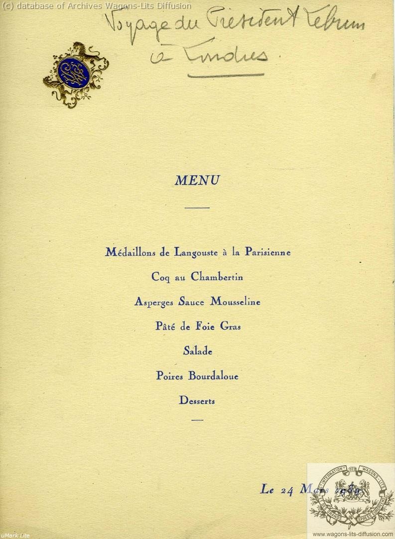 Wl menu voyage presidentiel a londres 1939