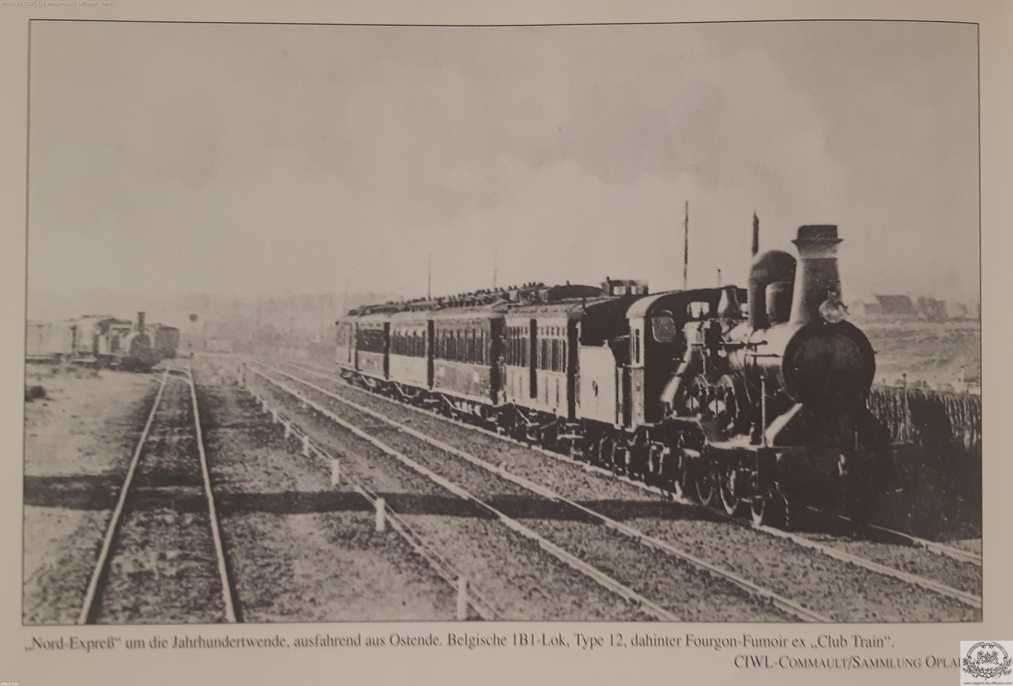 Wl nord express ex club train ostende 1898