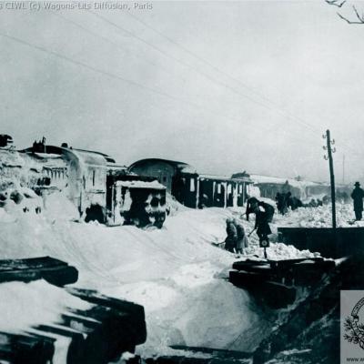 Wl orient express bloque par la neige 1929