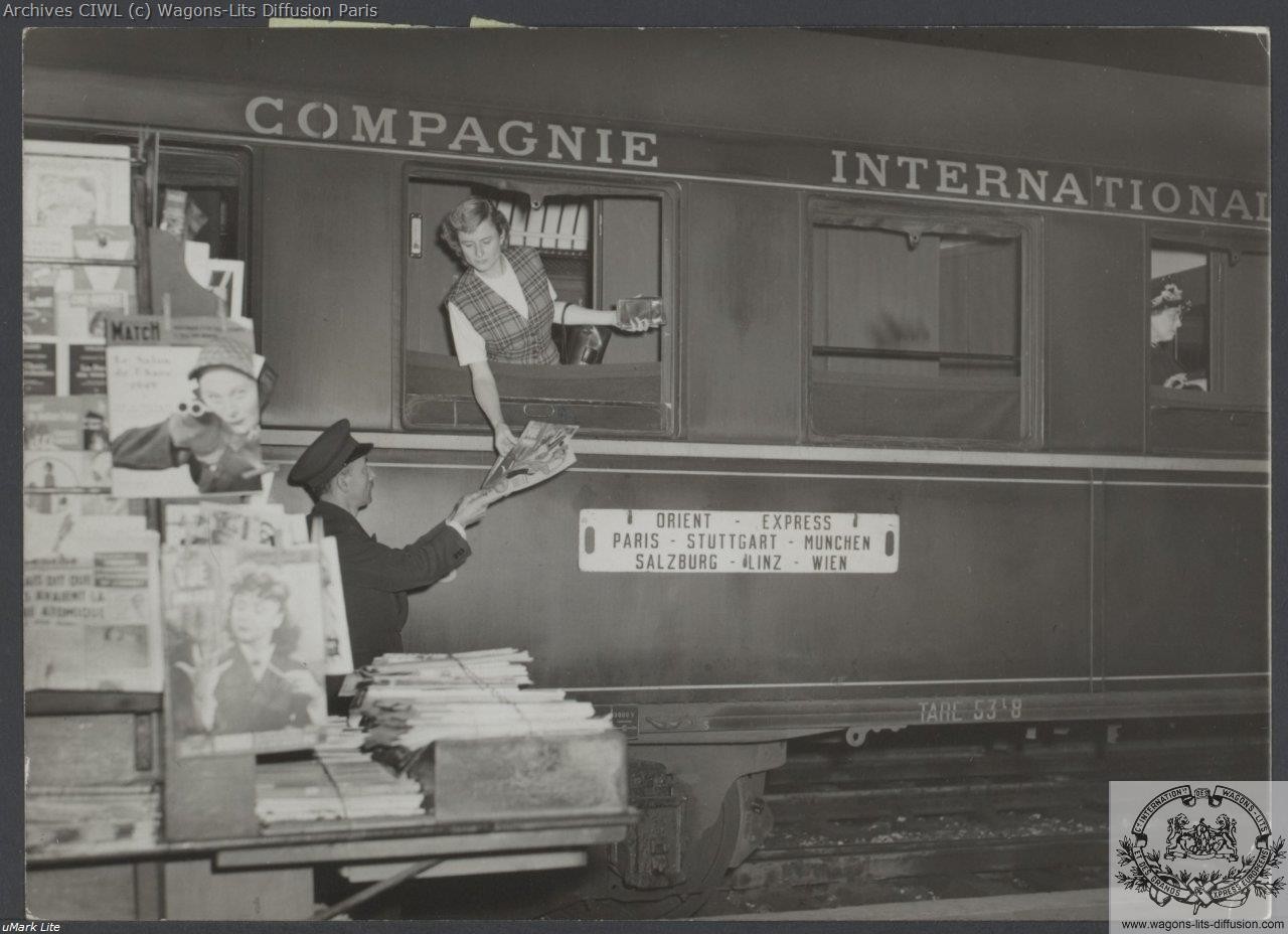 Wl orient express en gare 1950