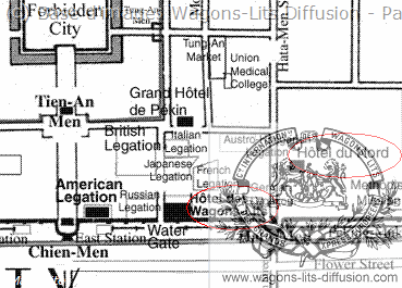 Wl plan de pekin hotel des wagons lits et legations 1905