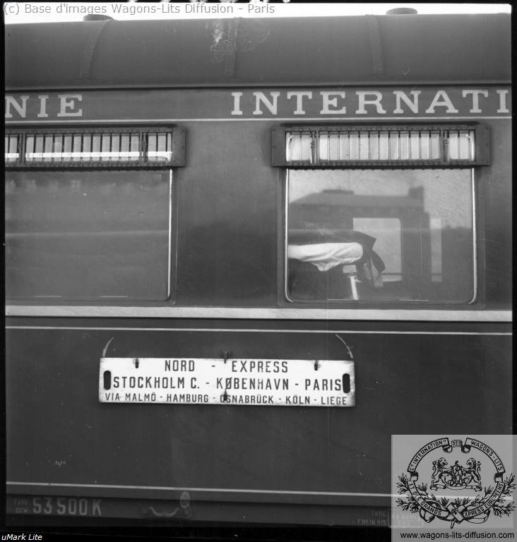 Wl plaque nord express 1950