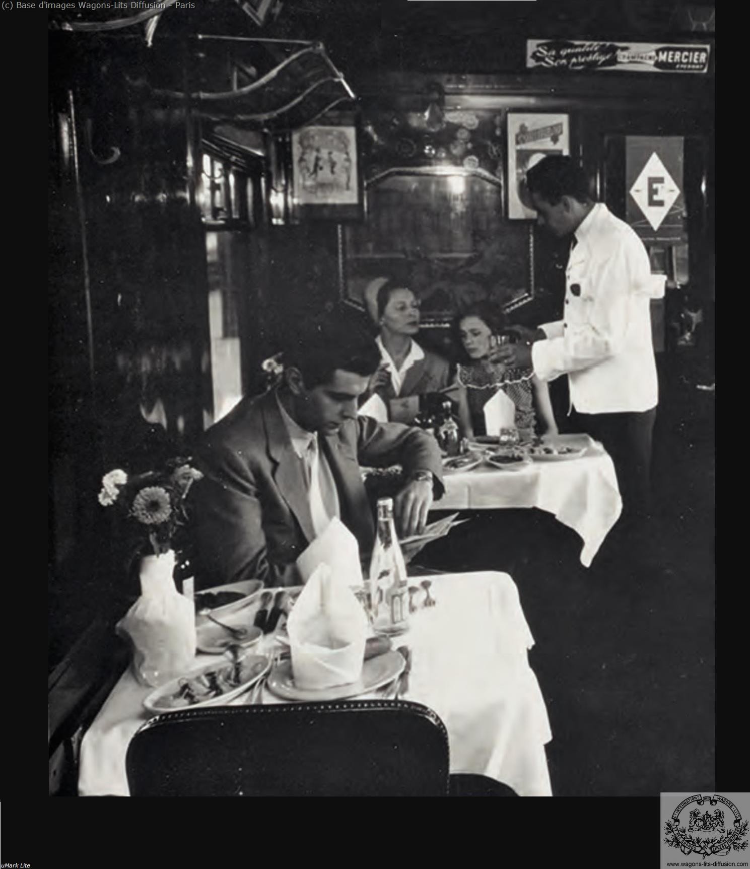 Wl pub voiture restaurant annee 1950