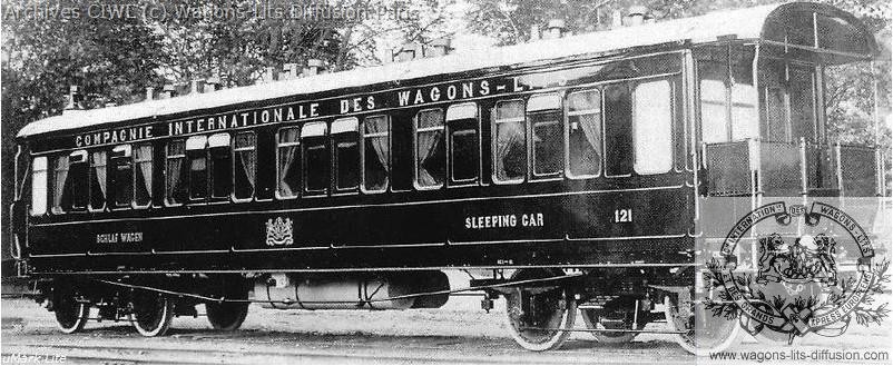 Wl voiture lit orient express vers 1901