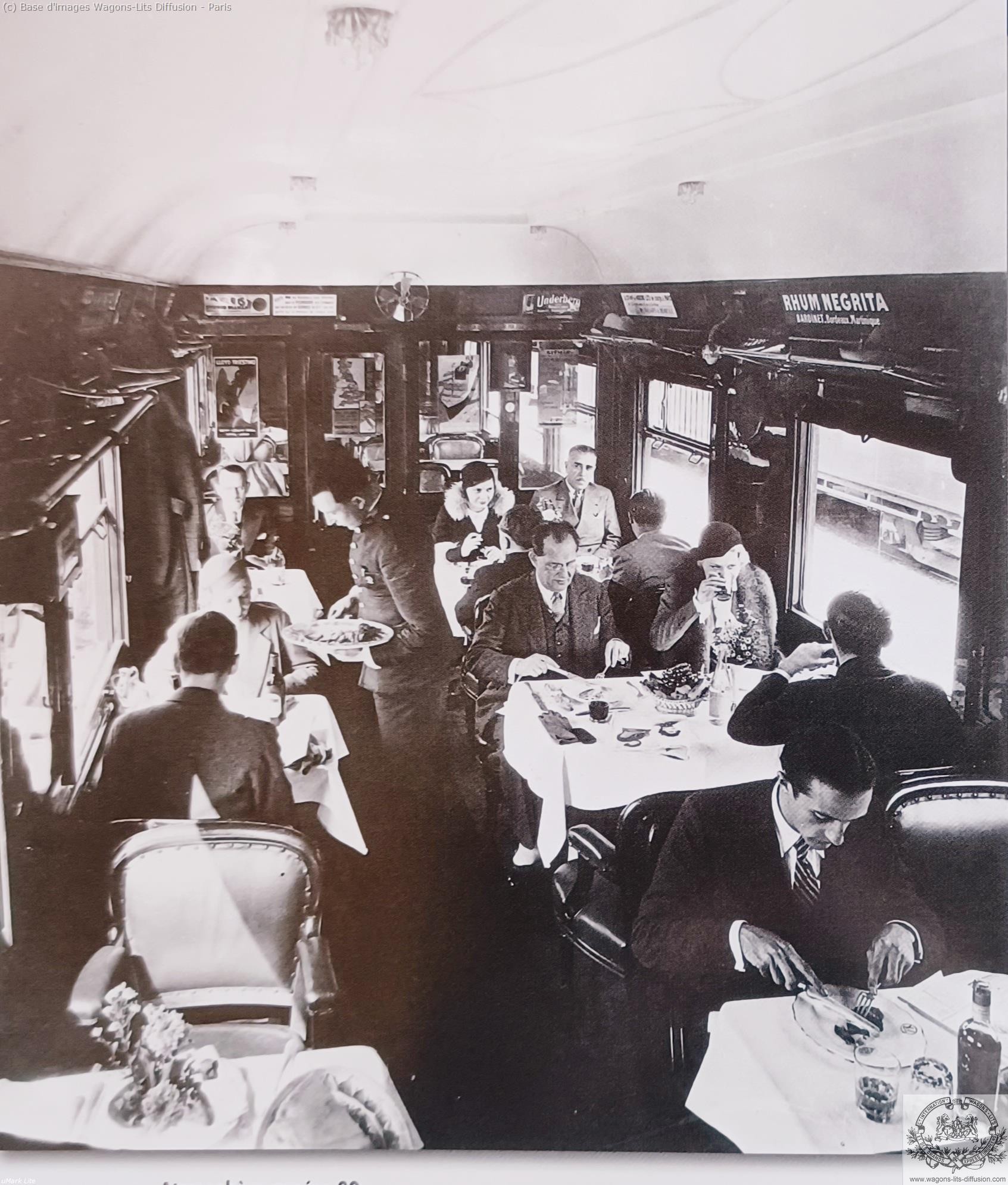Wl voiture restaurant dans les annees 1930