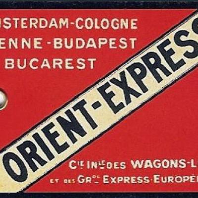 Etiquette bagage orient express